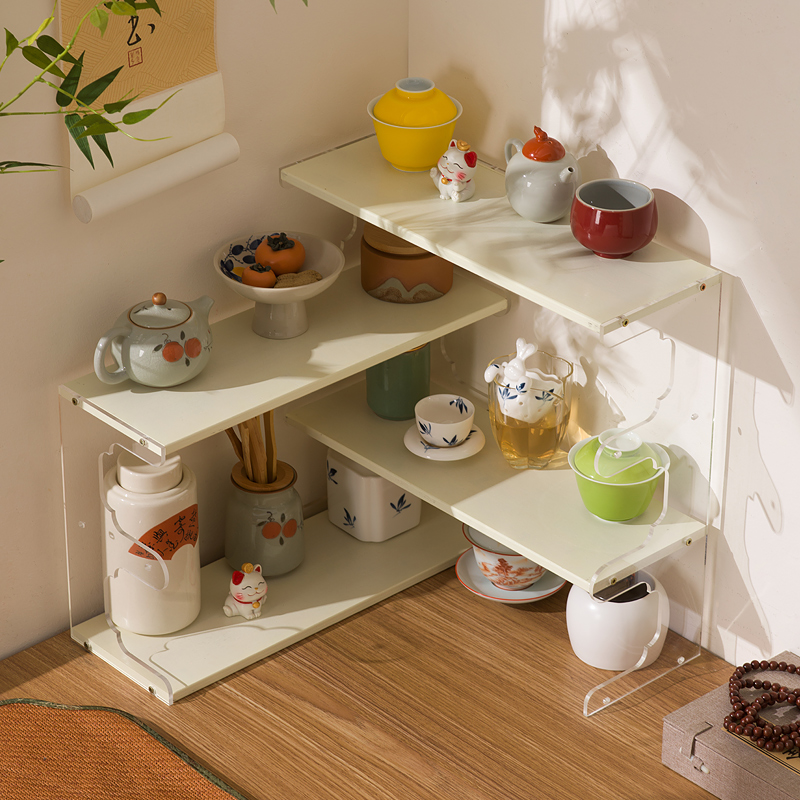 十一维度桌面转角茶具置物架