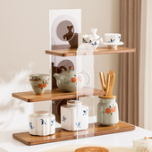 十一维度博古架茶具架子桌面置物架茶室氛围布置茶壶小摆件展示架