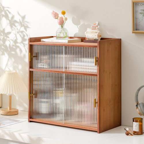 十一维度桌面带门防尘书架