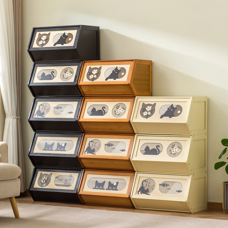 收纳柜子置物柜家用桌下零食客厅杂物储物房间多层卧室整理架简易