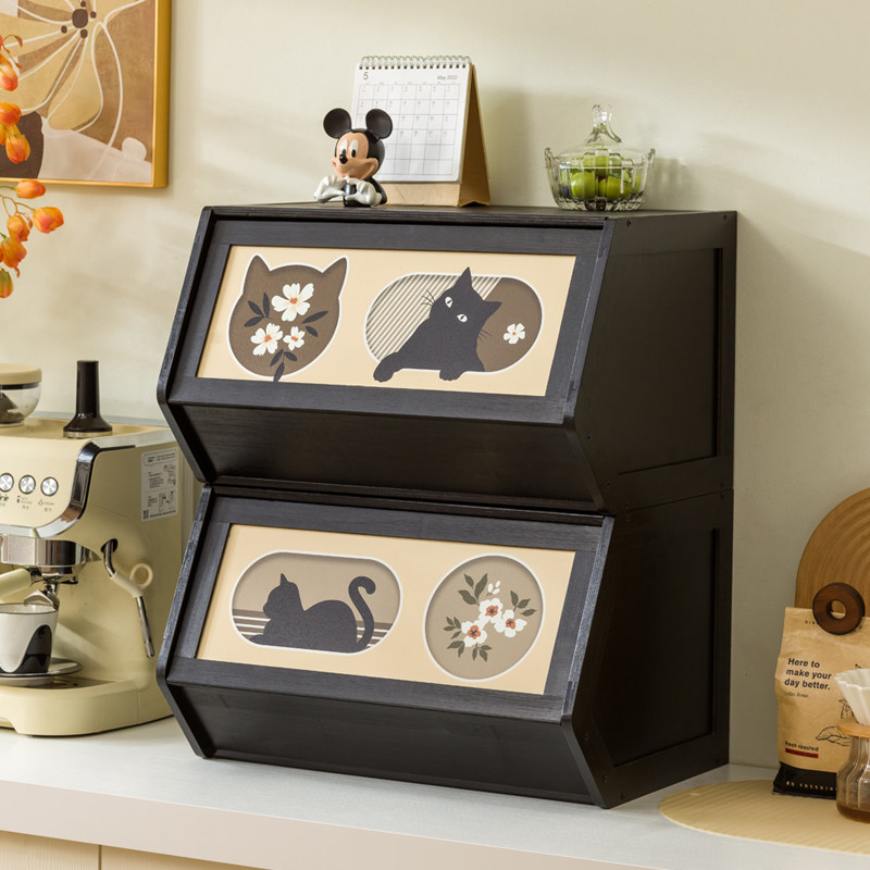 桌面收纳盒杂物玩具零食收纳柜带盖大容量整理箱储物柜叠层收纳箱,收纳整理,其他收纳盒,淘宝优惠券,粉丝福利购,淘宝优惠卷