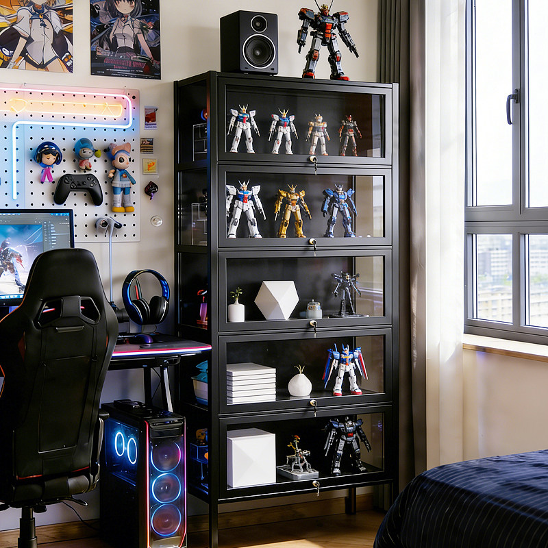 手办展示柜带锁亚克力透明痛柜适用乐高模型积木玩具包包收纳架子,住宅家具,家用陈列柜,淘宝优惠券,粉丝福利购,淘宝优惠卷