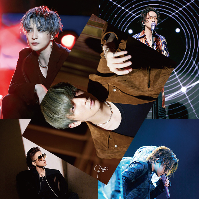 薛之谦海报 高清铜版纸1套8张 明星周边签名写真宿舍墙贴纸装饰画