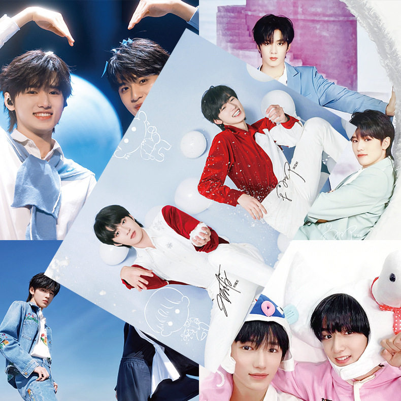 文轩cp海报 高清铜版纸 1套8张 刘耀文宋亚轩周边写真宿舍墙贴纸