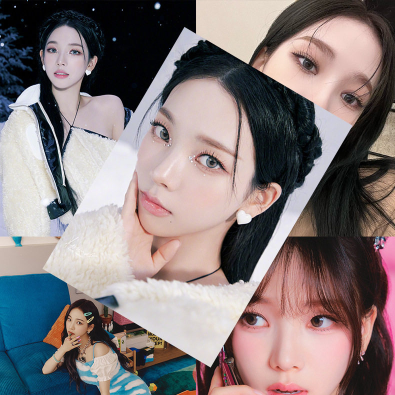 刘知珉海报 高清铜版纸 1套8张 aespa柳智敏周边明星写真集墙贴纸