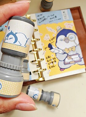 小企鹅光敏印章penguinlieflat