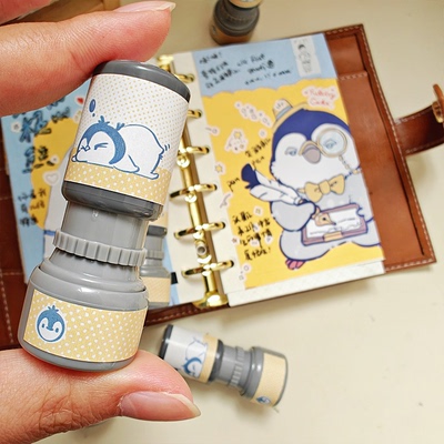 小企鹅光敏印章penguinlieflat