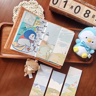 penguinlieflat原创风景便签