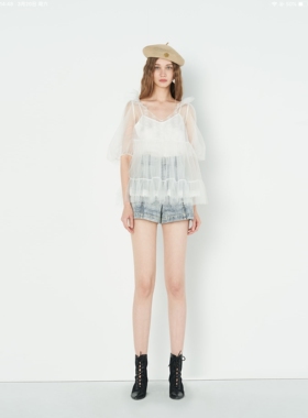 JORYA weekend专柜正品春夏甜美V领N22C2801针织上衣2780元