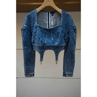 专柜正品秋冬时尚韩版EGSCCG88巨式水洗牛仔上衣1180元