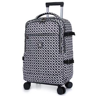 拉杆行李袋防水印花手提短途行李袋可折叠大容量旅行箱可背行李箱