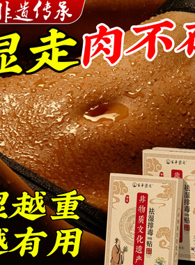 艾灸祛湿贴去湿气排毒排体内湿寒大肚子腹部燃肚脐除减官方正品