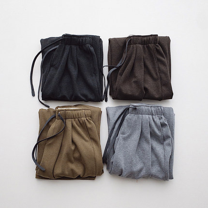 TOMATO SHOP 糯米阔腿裤弯刀裤 基础百搭松弛垂感休闲直筒裤子