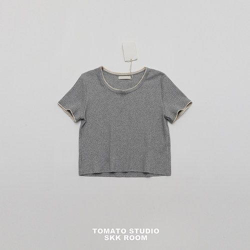 TOMATO SHOP 番茄自制~日系复古少女~蕾丝花边圆领短袖T恤