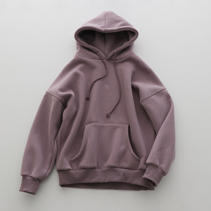 TOMATO SHOP 2021春装 免邮 小慵懒基础百搭的连帽加绒卫衣女