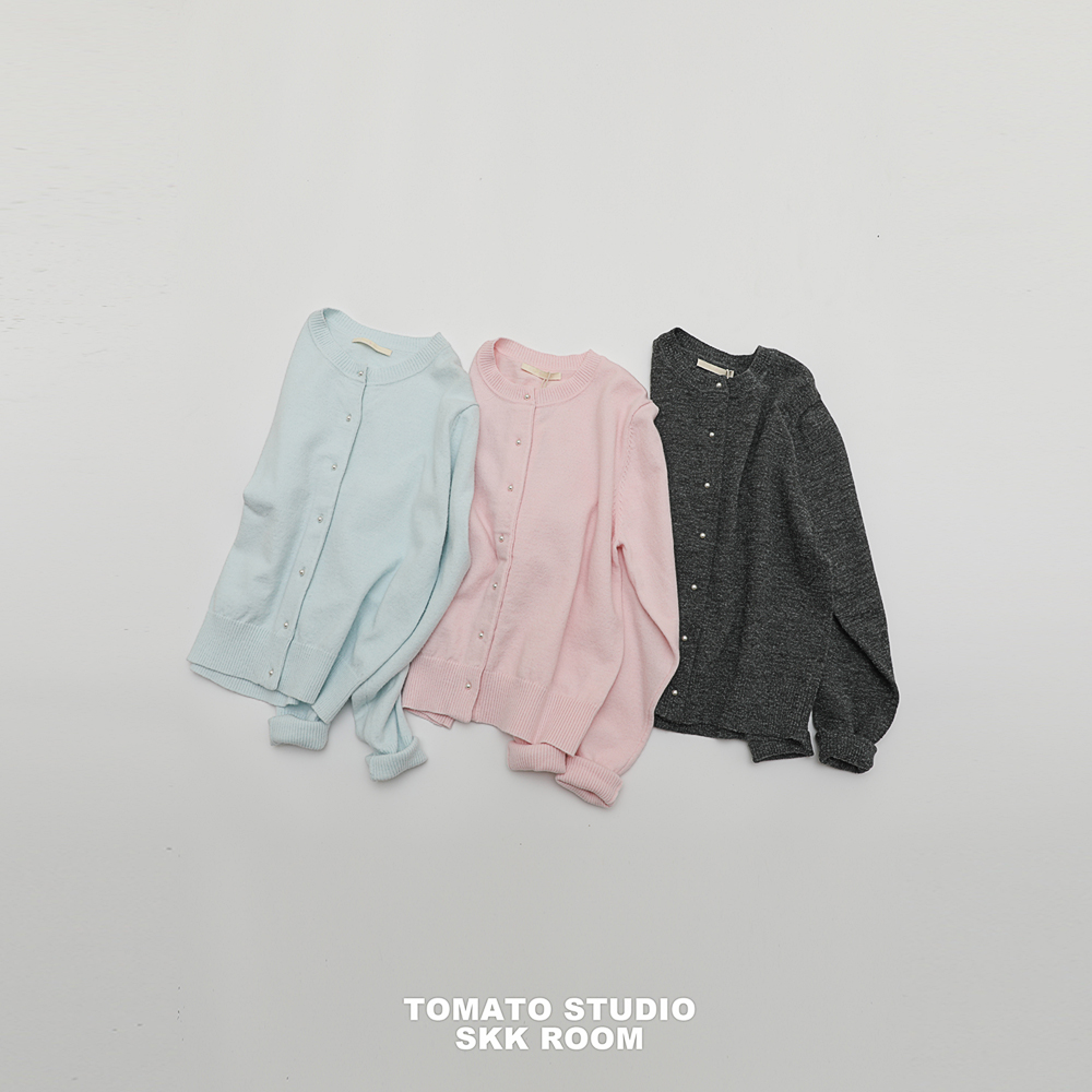 2025秋季新款 基础好搭配~法式珍珠少女针织开衫毛衣外套