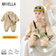 婴儿新品 男宝宝2025年秋款 连体衣可爱超萌外出服满月百天洋气哈衣