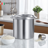 尚尼食品级不锈钢米桶家用储面桶防虫防潮密封米缸厨房面粉装 米箱