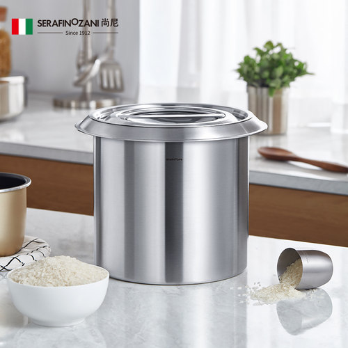 食品级不锈钢米桶米箱带量米杯