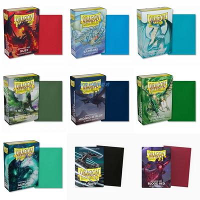 龙盾牌套纯色磨砂手感游戏王尺寸