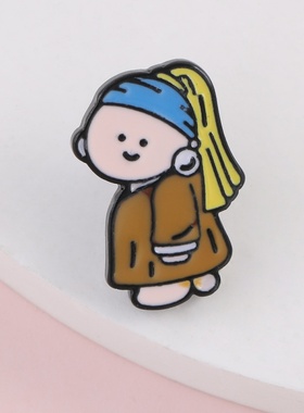 可爱日系珍珠少女胸针卡通别针扣针装饰ins潮个性书包徽章配饰