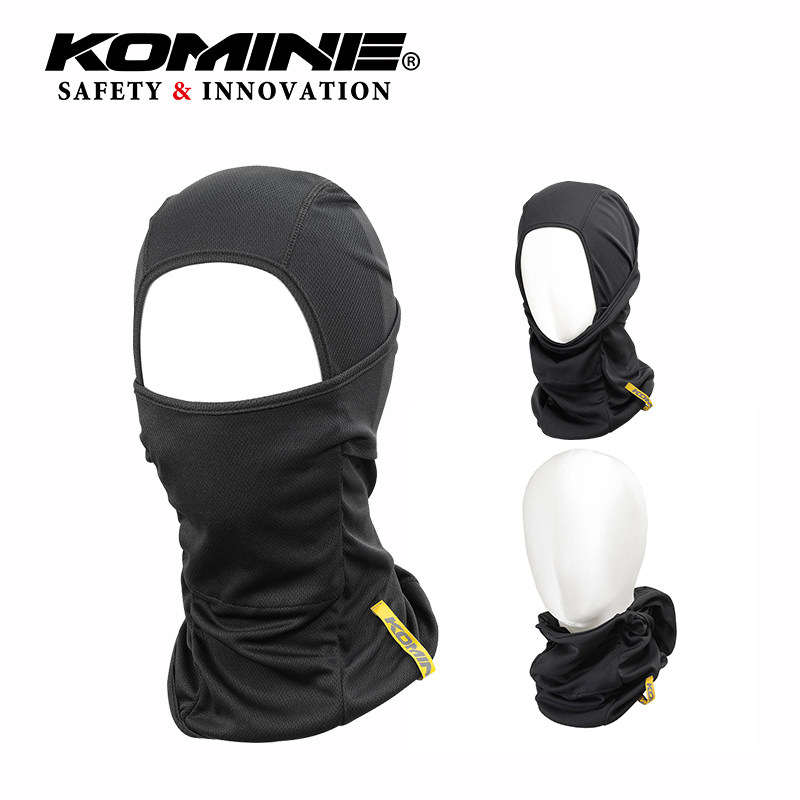 KOMINE夏季弹力全面罩CoolMax GP吸汗速干摩托骑行头套围脖AK-351