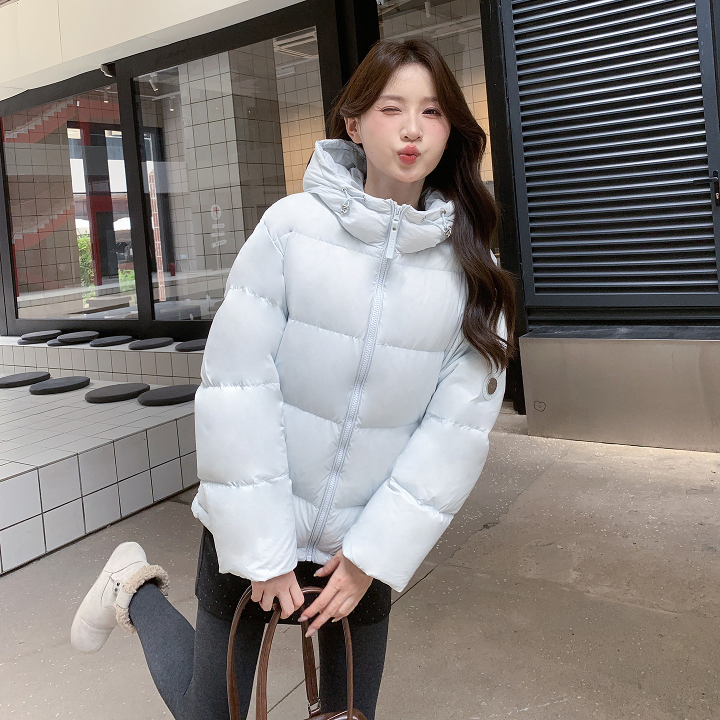 FTZT短款羽绒服女宽松加厚小个子90白鸭绒面包服连帽立领冬外套潮,女装/女士精品,羽绒服,淘宝优惠券,粉丝福利购,淘宝优惠卷