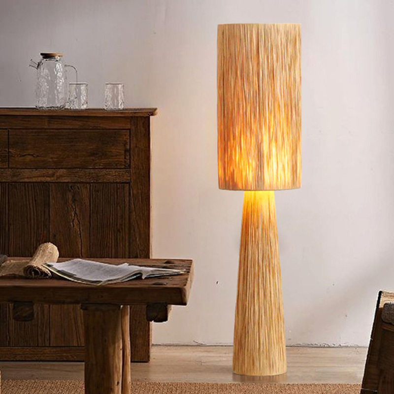 侘寂风落地灯客厅沙发边装饰