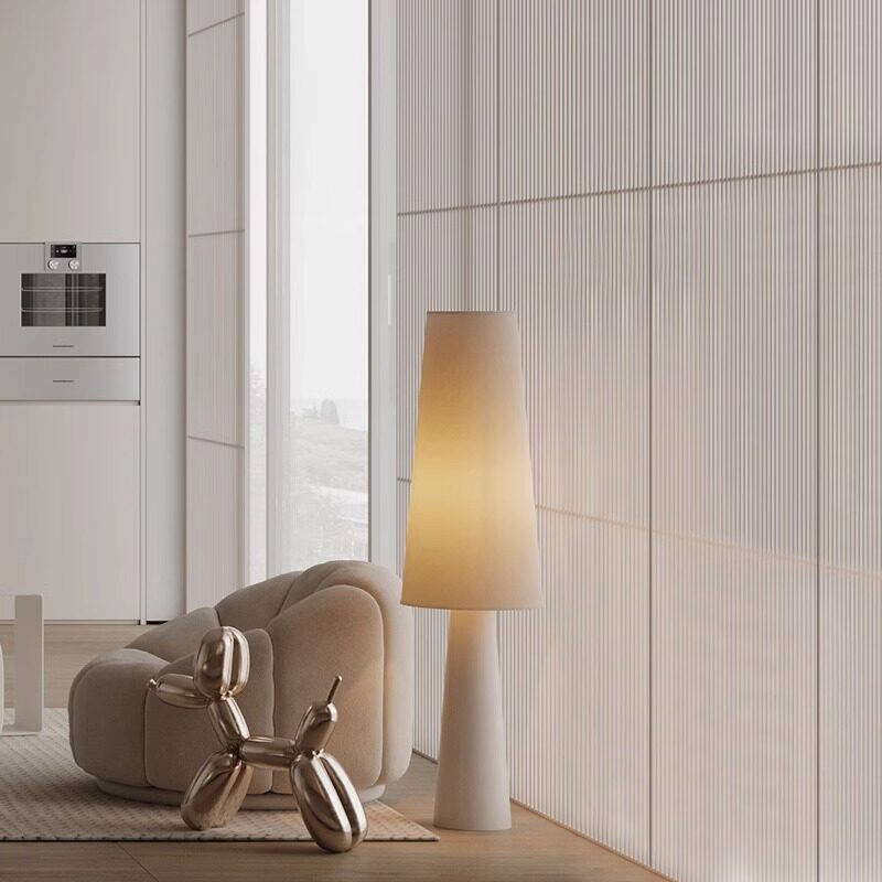 日式奶油风落地氛围灯别墅客厅卧室灯艺术创意直播氛围灯布艺灯具