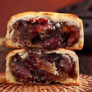 【非遗月饼】传统广式颗粒红枣山楂味月饼中秋月饼糕点批发