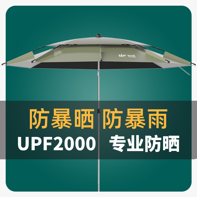 佳钓尼2025新款钓鱼伞拐杖遮阳伞防晒专用雨伞钓伞户外露营太阳伞