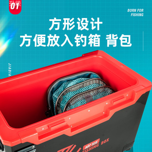 佳钓尼方形鱼护野钓专用2022新款钓鱼网兜迷你黑坑新型方口小渔护