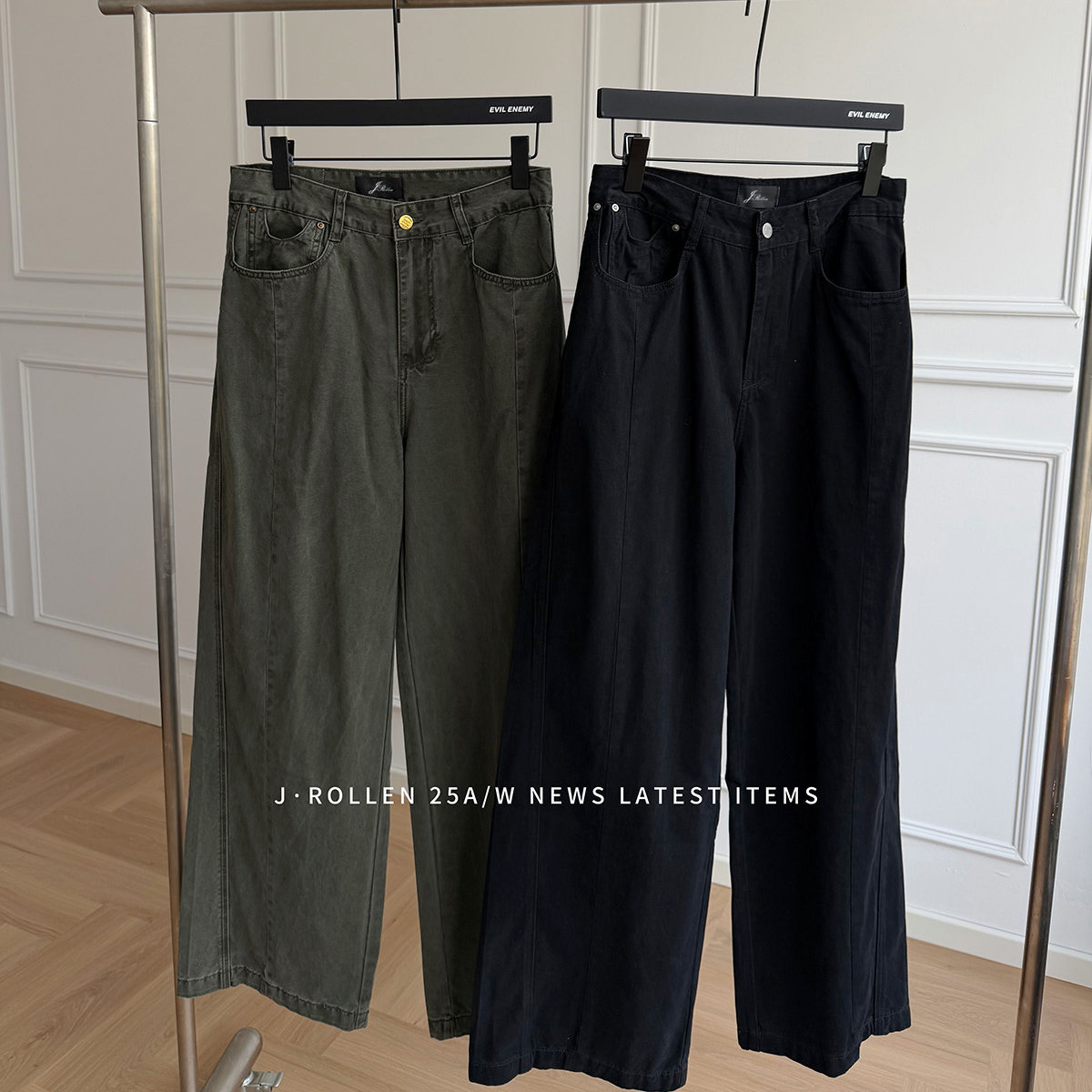 美式复古水洗做旧vibe工装裤男女