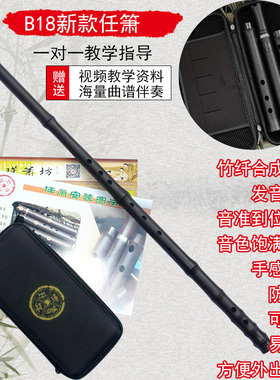 任瑾箫成人乐器初学零基础入门紫斑竹九节萧树脂琴洞箫三节短南潇
