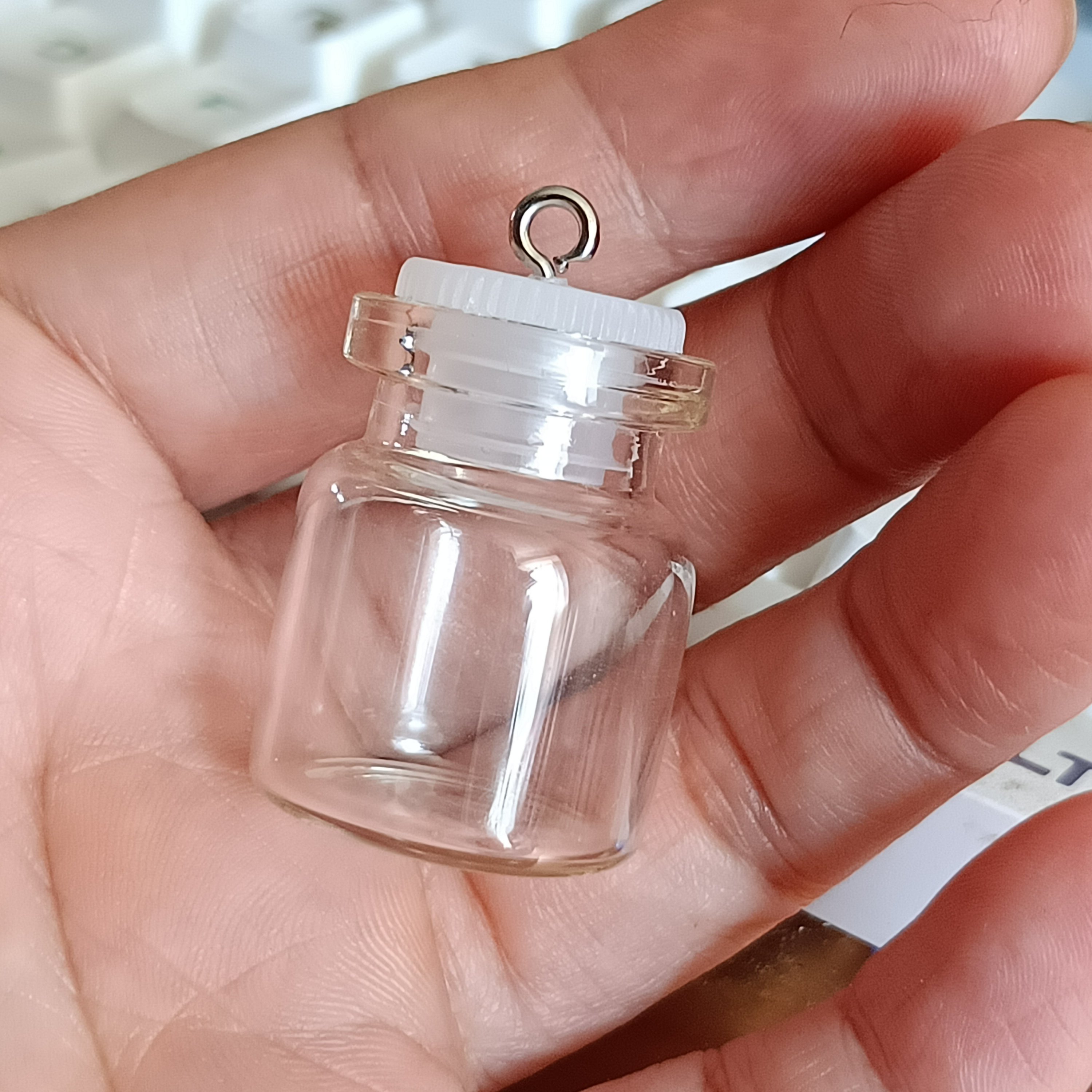 创意礼品diy材料小玻璃瓶空瓶钥匙扣