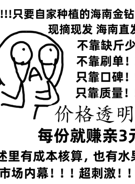 正宗海南树上熟台农17号金钻凤梨当季新鲜水果整箱特大果无眼菠萝