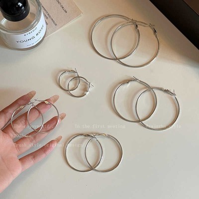 欧美夸张大耳圈2025新款爆款耳钉