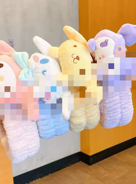 少女心毛绒束发带头饰