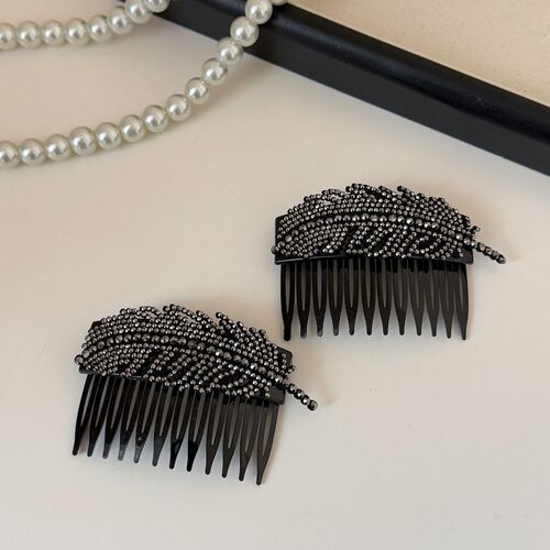 高级感满钻麦穗鸭嘴夹2026新款