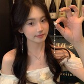 流苏珍珠耳钉女简约时尚 韩国东大门新款 长款 气质冷淡风耳环耳饰品