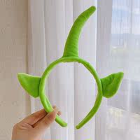 Cute childhood classic hair band, plush antenna baby face wash headband, dressing headband, funny and quirky hair band and hair accessory thumbnail 6