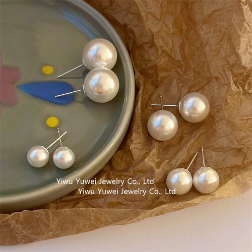 韩代fever同款复古珍珠耳环