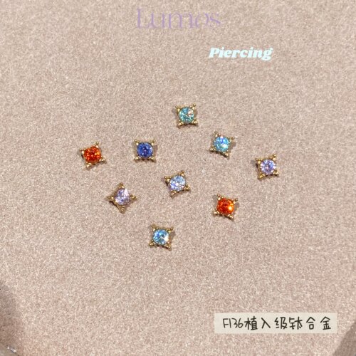 Lumos钛合金星芒耳骨钉