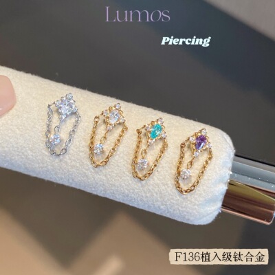 Lumos天使之心巴洛克钛合金耳钉
