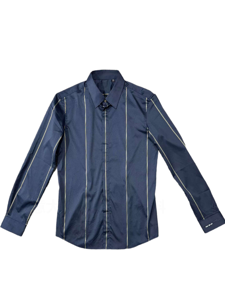 正品杂款样衣男士纯棉长袖衬衫商务休闲纯色修身透气时尚都市青年