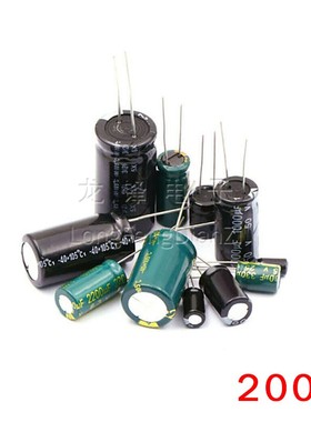 200V22uF 200V33uF 200V47uF 200V68uF 引线型 铝电解电容器