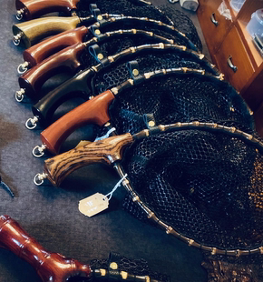 檀木溪流抄网微物捞鱼手抄网便携马口抄网垂钓鱼网飞蝇网兜