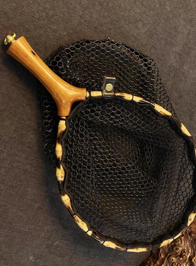 溪流抄网微物捞鱼手抄网便携超轻路亚马口抄网垂钓鱼网飞蝇网兜