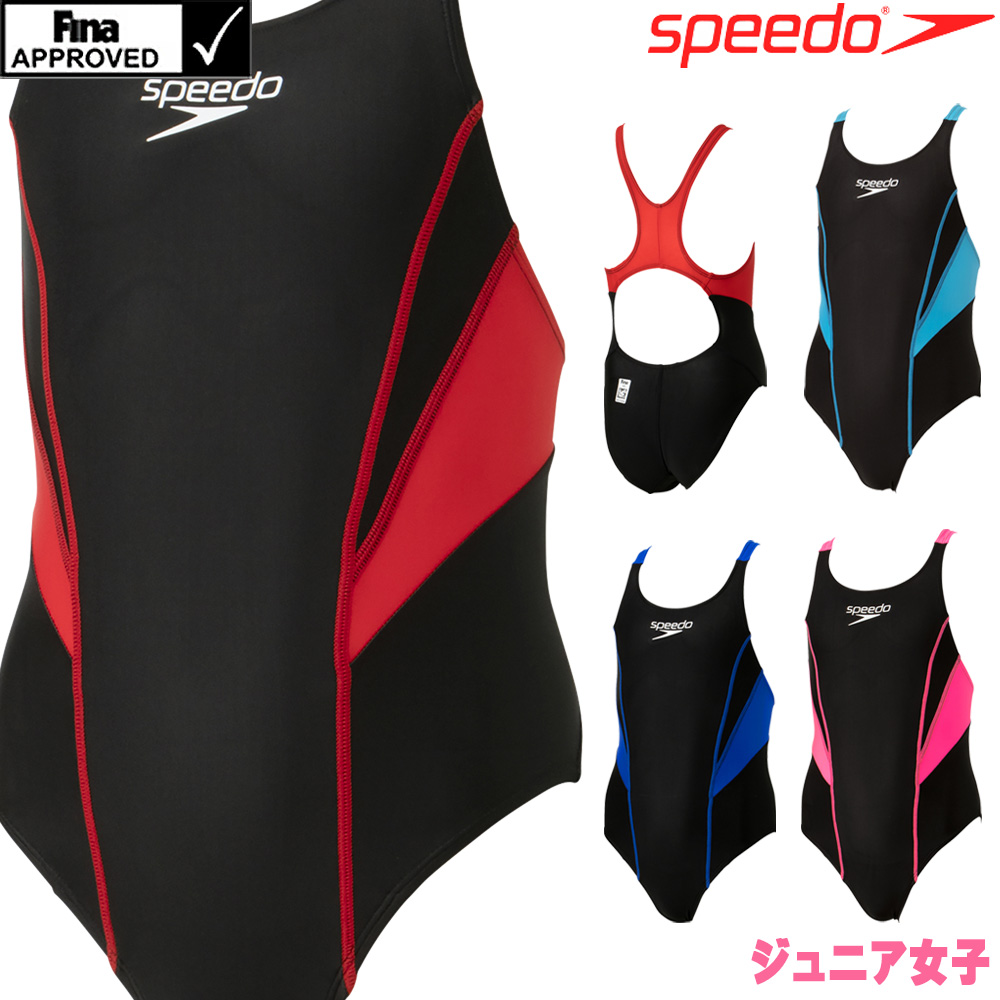 日本2022新款speedo速比涛游泳专业比赛三角连体泳衣女童SCG02206-封面