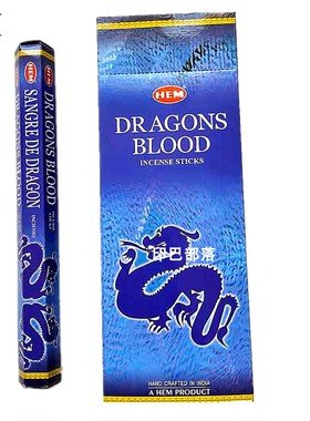 印度原装进口HEM龙涎香Dragons Blood龙血木线香室内薰香招财好运
